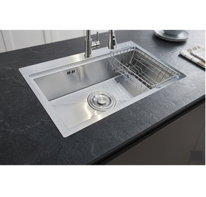 Évier de cuisine minimaliste en acier inoxydable de style moderne, cuve simple à encastrer, qualité supérieure, vente directe usine - Product Image 5