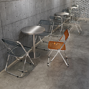 Anama-sofá de acero inoxidable cromado para restaurante, mueble de mesa y silla para <span class=keywords><strong>Bar</strong></span> y cafetería - Product Image 5