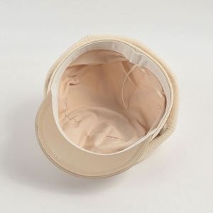 หมวกเบเร่ต์ทรงนิวส์บอยประดับโบว์มุก รุ่นใหม่ประจำฤดูใบไม้ร่วง-ฤดูหนาว ปี 2024  ขอบหนังวินเทจ 8 แผ่น สำหรับผู้หญิง - Product Image 3