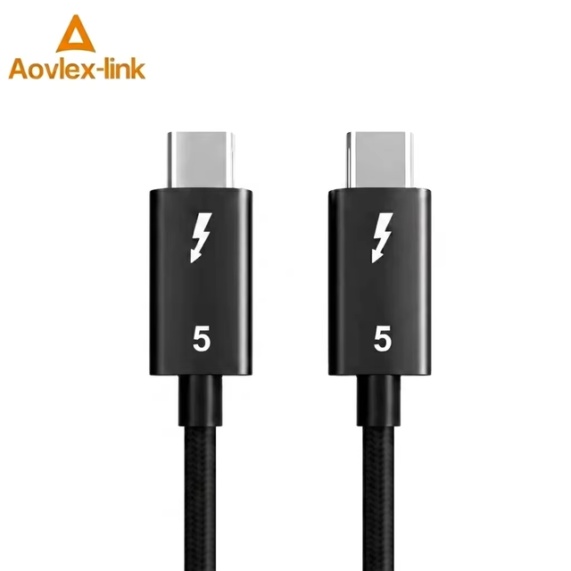 PD3.1 240W Fast Charging 80Gbps Data Transfer Support Dual 8K Display Thunderbolt 5 Cable
