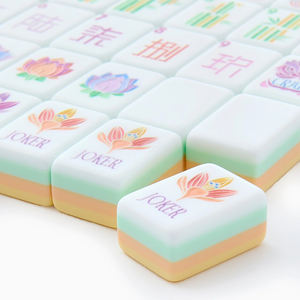 ไพ่นกกระจอกอเมริกัน4คนชุดไพ่นกกระจอกสีเขียวอ่อน - Product Image 5