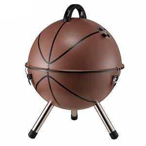Griglia a Carbone Rotonda a Forma di Pallone da Calcio da 12 Pollici <span class=keywords><strong>per</strong></span> Barbecue e Affumicatura - Product Image 5