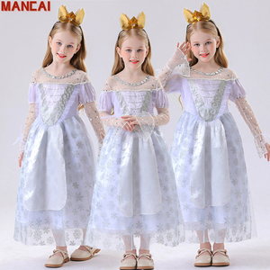 Nouveau Halloween jeu de rôle robe de princesse blanche Alice Costume fille robe de neige <span class=keywords><strong>reine</strong></span> Animation scène Costume Cosplay - Product Image 1
