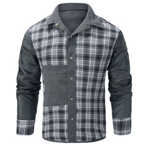 American Size Men's Large Size Lapel Plaid Flannel Woven Wool Viscose Casual Coat European American Retro <strong>Western</strong> Style <strong>Jacket</strong> - Product Image 5