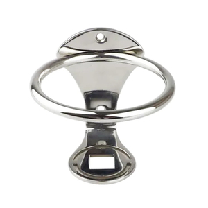 Portabicchieri universale in acciaio inox 316 con montaggio laterale per barche - Product Image 5