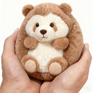 Fabrika özelleştirilmiş kirpi süper yumuşak peluş işlemeli anahtarlık 10cm boyutu çocuklar için popüler Unisex tasarım - Product Image 1