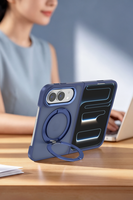 Coque magnétique rotative à dos plat effet velours pour iPhone Duo, anti-traces, avec support de véhicule et protection périphérique, couleurs assorties