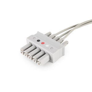 Consumíveis Médicos Compatíveis para <span class=keywords><strong>Mindray</strong></span> IPM-9800 ECG Leadwires Conjunto Individual <span class=keywords><strong>PM</strong></span> <span class=keywords><strong>5000</strong></span> 3 Leves Snap ECG Cable AHA - Product Image 3