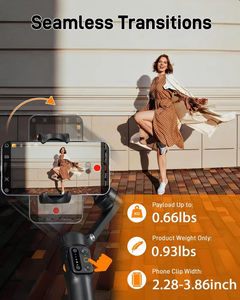 Estabilizador para Smartphone Hohem <span class=keywords><strong>ISteady</strong></span> V3 con Seguimiento Facial IA, Gimbal de 3 Ejes para Teléfono con Palo Selfie Incorporado, Portátil para iPhone 15 - Product Image 3