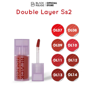 Brillo de labios pigmentado alto ladrillo cubismo DL12 marca coreana Black Rouge doble capa sobre terciopelo 2 DL12 - Product Image 6