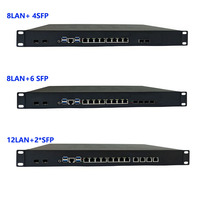 Passerelle de sécurité réseau 1U double processeur Intel Xeon E5 v4 8x2.5GbE 4x10G SFP+ Multi-WAN OPNsense pfSense pour ISP MSP VPN multi-locataires