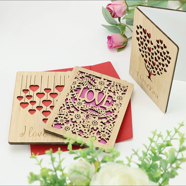 CrafTreat,Decorazioni in truciolato tagliato al laser per lavori di
