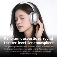 Auriculares Inalámbricos Over-Ear para Juegos, Música, Sonido de Alta Fidelidad, Micrófono con Cancelación de Ruido ANC, Resistentes al Agua IPX-4, para Teléfono Móvil