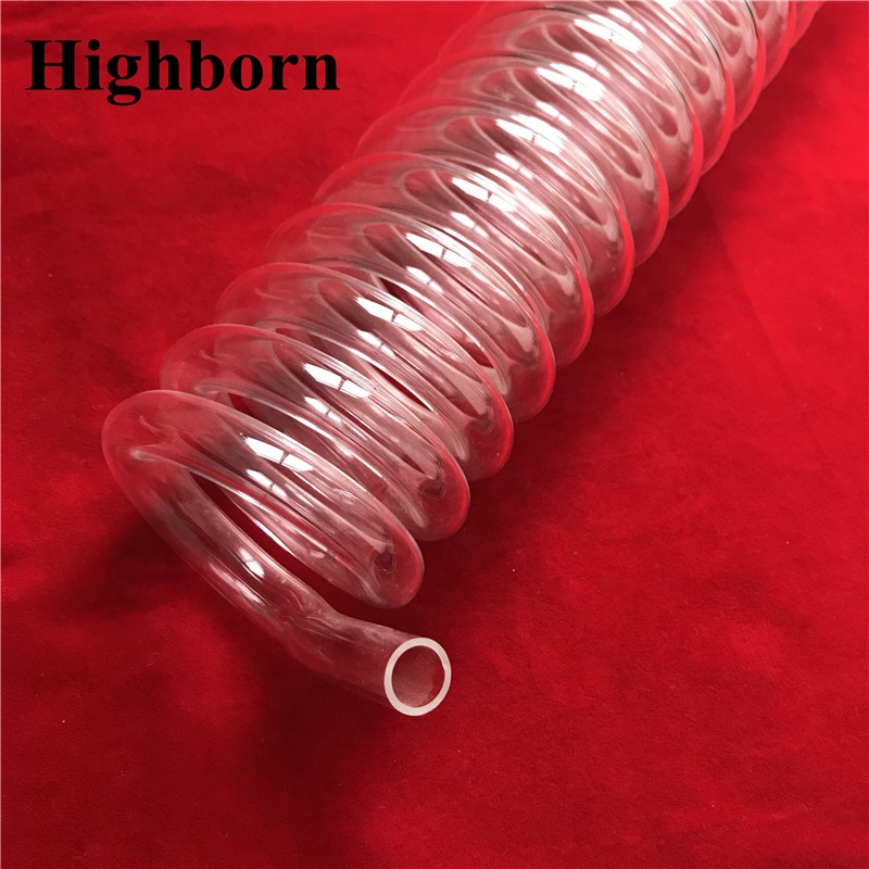 Термостойкая прозрачная спиральная кварцевая трубка для нагрева