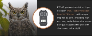 เครื่องตรวจจับแก๊สรั่วแบบพกพา ES30P แก๊สแอลพีจีแบบพกพา4ก้อนใช้ไฟจากไฮโดรเจนซัลไฟด์ใช้พลังงานจากแบตเตอรี่ - Product Image 6