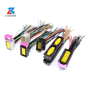 Lizone 211PL562L0011 211PC562S0009 56 Pin <span class=keywords><strong>ECU</strong></span> PCB Полный автомобильный жгут проводов в сборе алюминиевая коробка мужской/женский адаптер - Product Image 6