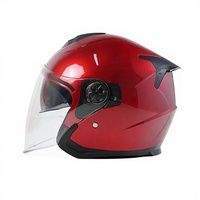 Nouveau casque de moto/scooter électrique intégral ABS, style Double-D, double visière, coupe-vent, toutes saisons, protection UV, certifié 3C