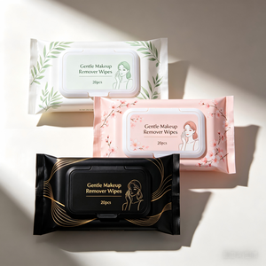 Lingettes démaquillantes pour le visage féminin, grande taille, avec logo personnalisé, lingettes jetables - Product Image 3