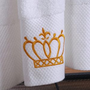 Wholesale Quick-Dry Bath <b>Towel</b> <b>Set</b> 100% Cotton Thicker Embroidery Jacquard Hotel White Hand <b>Towel</b> Custom Logo - Product Image 3