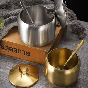 <span class=keywords><strong>Set</strong></span> Perlengkapan Dapur dari Stainless Steel, Wadah Bumbu 3-Piece dengan Gagang Bulat, Aman untuk Mesin Cuci Piring & Dapat Ditumpuk, Termasuk Sendok - Product Image 5