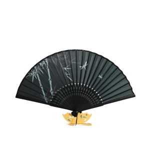 Abanico Oriental de Bambú Pintado Personalizado de 21 cm, Diseño Clásico de Música Flamenca y Tango para el Año Nuevo Chino, Halloween, Regalo - Product Image 1