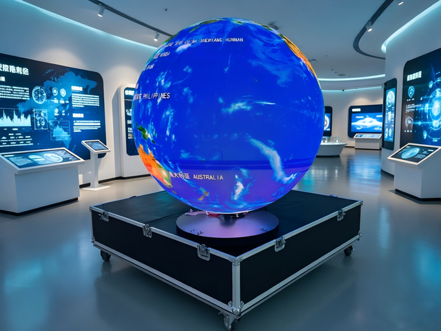 Customizable 360 Degree Spherical LED Video Display P2/P3 Pixel Pitch Indoor/Outdoor Use Custom Brightness High Contrast