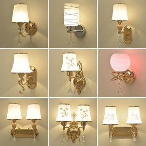 Nordic Loft Parlor Wall <b>Lamp</b> <b>LED</b> E26 Golden Chrome Plated Touch Control Dimmable Bedroom Wall Sconce Decorative Light - Product Image 3