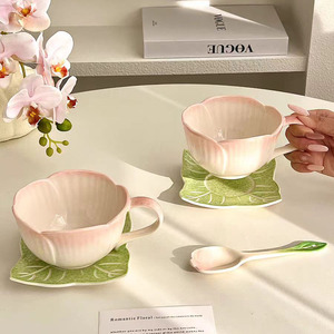 Juego <span class=keywords><strong>de</strong></span> Vajilla <span class=keywords><strong>de</strong></span> Cerámica con Diseño Europeo y Rosas en Relieve, Color Rosa Degradado, en Venta Directa <span class=keywords><strong>de</strong></span> Fábrica 2026 - Product Image 5