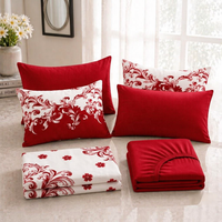 Vente en gros de draps de lit en microfibre, ensemble de 8 pièces, taille King, en stock, ensemble de draps de lit avec rideaux