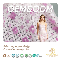 Tissu à paillettes en acrylique tricoté en maille pour cardigans féminins et robes pour filles