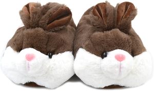 Pantoufles en peluche lapin à bas prix pour enfant, pantoufles amusantes et chaudes, chaussures d'intérieur, animaux, pantoufles en coton - Product Image 3