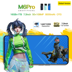 Nuovo M6 <span class=keywords><strong>Pro</strong></span> Telefono Cellulare 5G, 7.3 Pollici, 8000mAh, 16GB 1TB, Schermo AMOLED 120Hz, Sbloccato, Vendita all'Ingrosso, Cellulare con OTG - Product Image 5