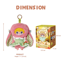 YH YUHUNG Forest Whim Blind Box Animal-Themed Plush Doll 1/72 Scale Frozen Characters Soft Backpack Pendant Keychain for Kids