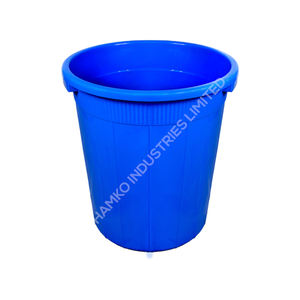 Cubo de tambor de plástico Premium Guard 60Ltr sin tapa que revoluciona las soluciones de almacenamiento con durabilidad, estilo y funcionalidad - Product Image 1