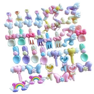 Mini baguette magique <span class=keywords><strong>de</strong></span> note <span class=keywords><strong>de</strong></span> <span class=keywords><strong>musique</strong></span> clé résine lune petite taille cuillère fourchette résine breloques minces pour épingle à cheveux et étui <span class=keywords><strong>de</strong></span> téléphone déco peut ajouter des crochets - Product Image 5