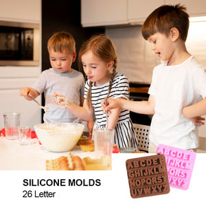 Voorraad Letter Chocolade Siliconen Mallen Letter Stencils Mal Of Het Maken Van Chocolade Biscuit Cake Bakken Dessert Gummy Fondant - Product Image 6