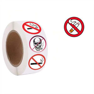 علامة مخصصة لا تدخين خالية من الصدأ 40 مل مغلفة شخصية علامة فينيل المرور للملصقات التعبئة والتغليف - Product Image 3