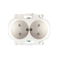 Enchufe de pared EU 16A con mecanismo de cubierta PC y base Max. Voltaje 250V IP44