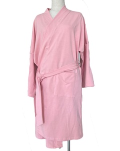 Abito <span class=keywords><strong>da</strong></span> <span class=keywords><strong>notte</strong></span> corto in lino morbido <span class=keywords><strong>da</strong></span> donna in cotone lavorato a maglia rosa personalizzato - Product Image 2