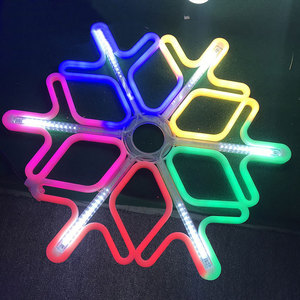 <span class=keywords><strong>ไฟ</strong></span>นีออน LED แบบเชือก สำหรับตกแต่งคริสต์มาส ภายในและภายนอกอาคาร กันน้ำ IP65 พลาสติก รูปแบบฝนตกดาวตก เกล็ดหิมะ <span class=keywords><strong>หลอด</strong></span>นีออน - Product Image 1