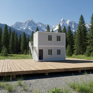 بيجينغ منزل حاويات مسبق الصنع من طابقين، تصميم صديق للبيئة قابل للفصل، سريع التجميع، قابل لإعادة الاستخدام، متين، محمول، عصري - Product Image 1