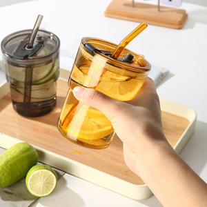 Cadeau publicitaire <span class=keywords><strong>anniversaire</strong></span> <span class=keywords><strong>de</strong></span> magasin : Tasse à café et à eau anti-fuite, écologique, style Instagram, avec paille, inspirée des influenceurs, pour stimuler le trafic - Product Image 3