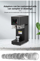 Machine de scellage entièrement automatique en acier inoxydable pour canettes de 16 oz, bouteilles PET, aluminium, boissons et gâteaux