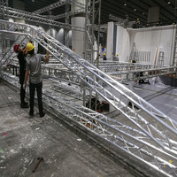 Structure de scène modulaire Chaoda, capacité de charge 1000 kg, pour extérieur/intérieur, toit en alliage d'aluminium, installation rapide.