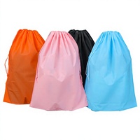 Sacs en plastique PE colorés avec cordon de serrage, sacs de rangement givrés pour vêtements, écharpes, chaussettes, cadeaux, vente en gros