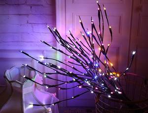 LED akülü söğüt Twig ışıklı şube noel ev odası vazo dekoratif aydınlatma - Product Image 5