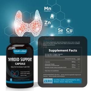 Gummies de soutien pour la thyroïde de qualité alimentaire Capsules de soutien pour la thyroïde - Product Image 5