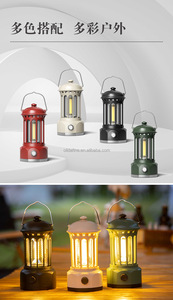 Lanterne de Camping LED Portable, Source de lumière COB noire, étanche, utilisation en extérieur, 10 pièces/lot - Product Image 3