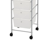 Chariot moderne en plastique de grande capacité pour îlots de cuisine et chariots Tiroir roulant multicouche pour le stockage des fruits et légumes