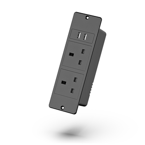 Tira de alimentación empotrada, toma de corriente para muebles de montaje empotrado, toma de corriente para escritorio de mesa con puertos de 1/2 "para escritorio de oficina en casa - Product Image 6